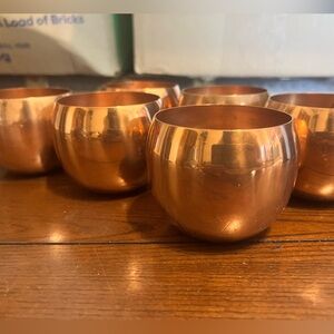 Set of Copper Cups